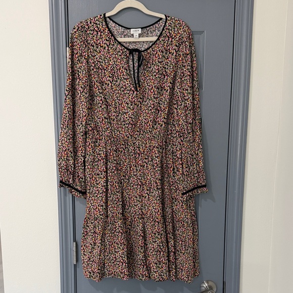 J. Crew Dresses & Skirts - J Crew Floral Mini Long Sleeve Dress